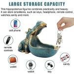 Aboxoo Fun Hippo Resin Statue and Candy Dish