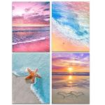 4 Pack 5D Diamond Painting Kits for Beginners