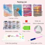 4 Pack 5D Diamond Painting Kits for Beginners