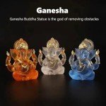 Lord Ganesha Glass Statue for Home Decor