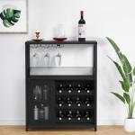 GAOMON Farmhouse Coffee and Wine Bar Cabinet