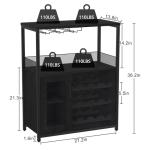GAOMON Farmhouse Coffee and Wine Bar Cabinet