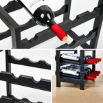 VASMIA 6-Level Bamboo Wine Rack for 24 Bottles