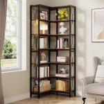 Tribesigns 7-Tier Rustic Industrial Corner Shelf
