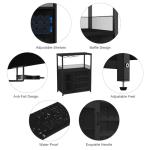 GAOMON Farmhouse Coffee and Wine Bar Cabinet