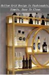 Black Wall Mounted 3-Tier Wine Rack