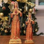 Virgin Mary Sacred Heart Resin Statue Figurine