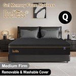 Queen Gel Memory Foam Mattress for Cool Sleep
