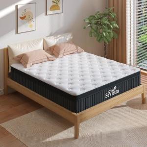SeVietra Queen Hybrid Euro Top Mattress 30cm