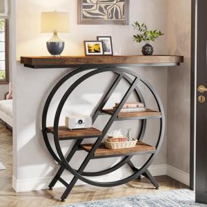 Tribesigns Industrial Console Table for Entryway