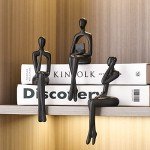 Abstract Black Resin Statue for Modern Home Decor
