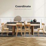 Set of 2 Wooden Dining Chairs - Casual Style