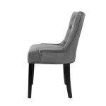 Grey Velvet Dining Chairs - Set of 2