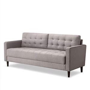 Zinus Mid-Century 3-Seater Sofa in Stone