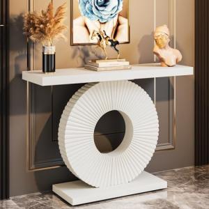 Tribesigns Modern 40-Inch Geometric Console Table