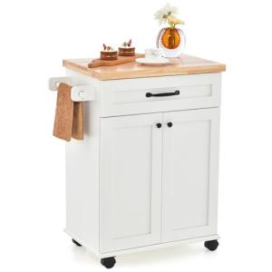 Giantex Rolling Kitchen Island Cart with Storage