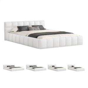 Alfordson Double Bed Frame with Boucle Upholstery