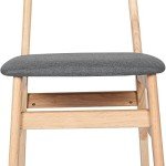 Set of 4 Soft Dining Chairs in Oak