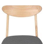 Set of 4 Soft Dining Chairs in Oak