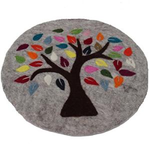 Tree of Life Hand-Felted Coaster Cushion Pad