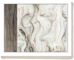 Cushioned Lap Tray with White Marble Design