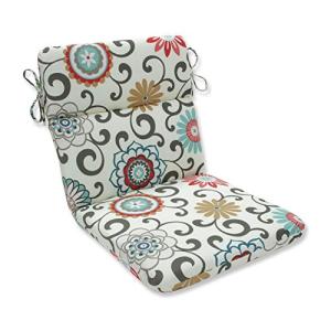 Peachtini Rounded Chair Cushion with Pom Poms