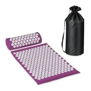Acupressure Mat Set for Stress Relief – Purple/White