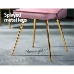 Velvet Pink Dining Chairs for Home and Office