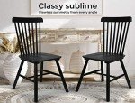 Set of 2 Natural Wood Dining Chairs