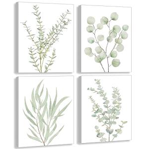 Botanical Eucalyptus Wall Art - Set of 4