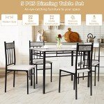 Modern 5-Piece Dining Table Set with Chairs