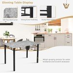 Modern 5-Piece Dining Table Set with Chairs
