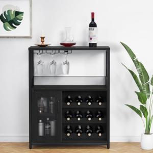 GAOMON Farmhouse Coffee and Wine Bar Cabinet