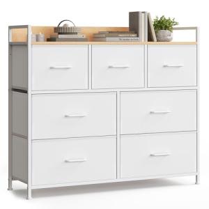SONGMICS 7-Drawer Fabric Chest with Metal Frame