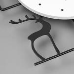 Large Modern Silent Wall Clock with Deer Design
