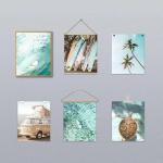Coastal Beach Wall Art Set of 6 Prints