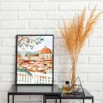 Vintage Travel Cities Poster Art Set of 9