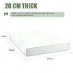 Gel Memory Foam Double Bed Mattress with Pocket Springs