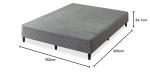 Dark Grey King Upholstered Bed Frame by Zinus
