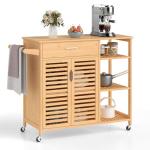 Giantex Rolling Kitchen Island Cart with Storage