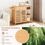 Giantex Rolling Kitchen Island Cart with Storage