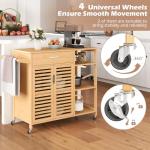 Giantex Rolling Kitchen Island Cart with Storage