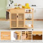 Giantex Rolling Kitchen Island Cart with Storage