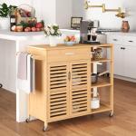 Giantex Rolling Kitchen Island Cart with Storage