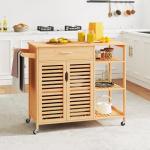 Giantex Rolling Kitchen Island Cart with Storage