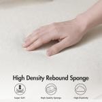 Beige L-Shaped Convertible Sofa with Storage Ottoman