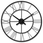 Large Black Roman Numerals Silent Wall Clock