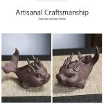 Cute Ceramic Dragon Fish Tea Pet Statue