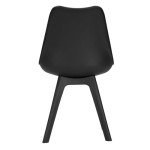 Set of 4 Retro Eames Style Padded Dining Chairs