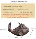 Cute Ceramic Dragon Fish Tea Pet Statue